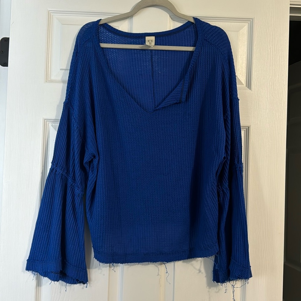 We the free - free people blue sweater